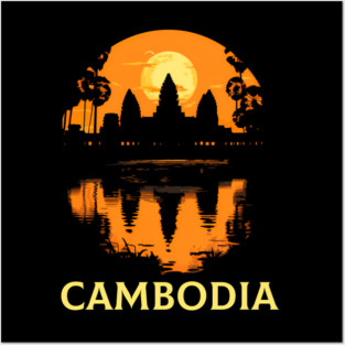 Angkor Wat Cambodian Khmer Cambodian Posters and Art