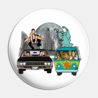 Supernaturals And Scoobydoos Funny Halloween Pin