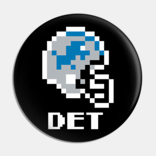 Detroit Lions (Tecmo Super Bowl Football Helmet) Pin