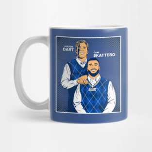 Giants Jaxson Dart Cam Skattebo Portrait Mug