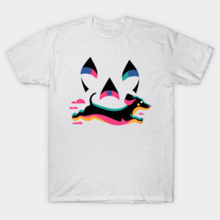 Running Dog Halloween Pumpkin T-Shirt