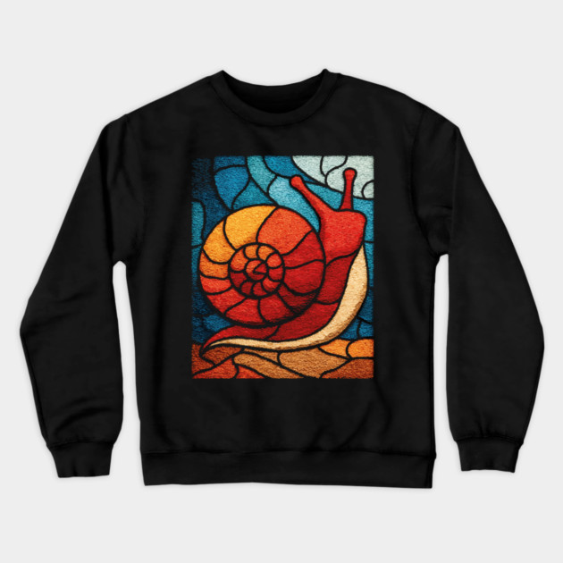 The Spiral | A Wearable Art Mosaic Crewneck Sweatshirt by TuncGK