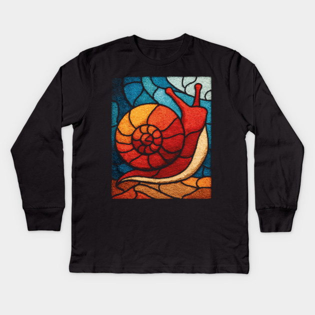 The Spiral | A Wearable Art Mosaic Kids Long Sleeve T-Shirt by TuncGK