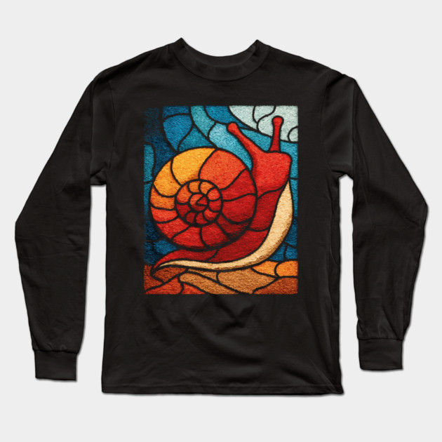 The Spiral | A Wearable Art Mosaic Long Sleeve T-Shirt by TuncGK