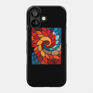 The Sacred Bloom | A Stained Glass Tapestry Phone Case