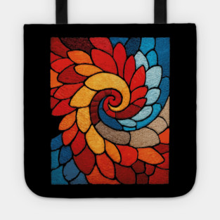 The Sacred Bloom | A Stained Glass Tapestry Tote