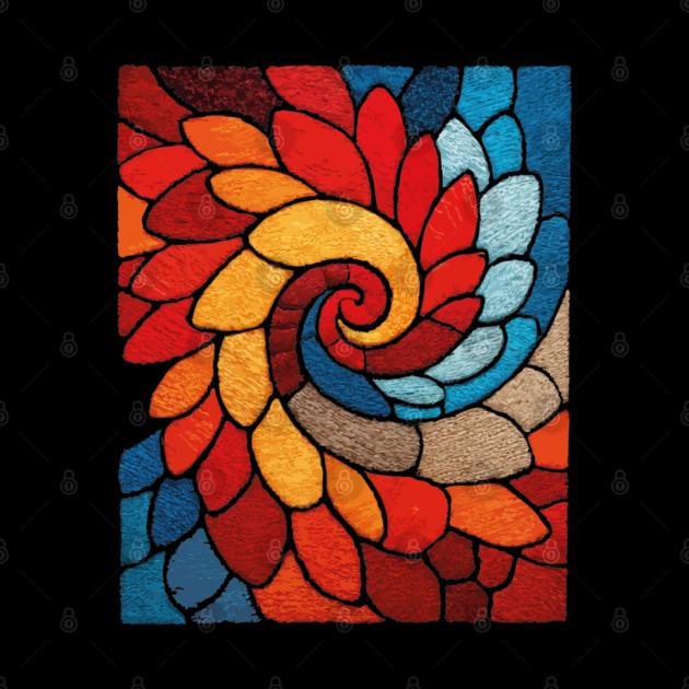 The Sacred Bloom | A Stained Glass Tapestry by TuncGK