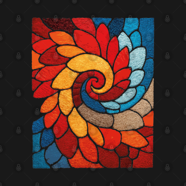The Sacred Bloom | A Stained Glass Tapestry by TuncGK