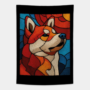 The Guardian | A Stained Glass Canine Portrait Tapestry
