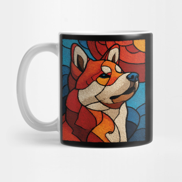 The Guardian | A Stained Glass Canine Portrait by TuncGK