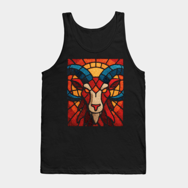 The Ram | An Aries Zodiac Tapestry Tank Top by TuncGK