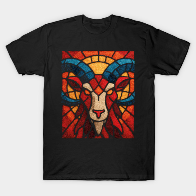 The Ram | An Aries Zodiac Tapestry T-Shirt by TuncGK