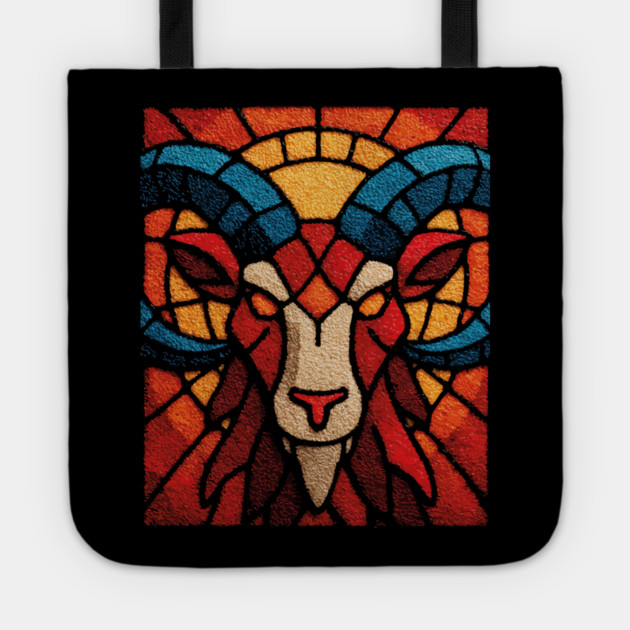 The Ram | An Aries Zodiac Tapestry Tote by TuncGK