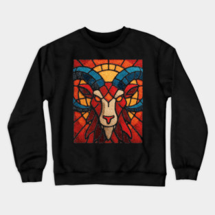 The Ram | An Aries Zodiac Tapestry Crewneck Sweatshirt