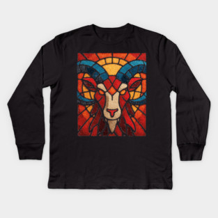The Ram | An Aries Zodiac Tapestry Kids Long Sleeve T-Shirt