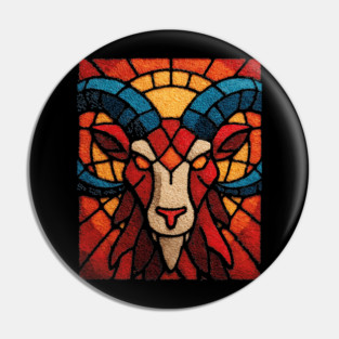The Ram | An Aries Zodiac Tapestry Pin