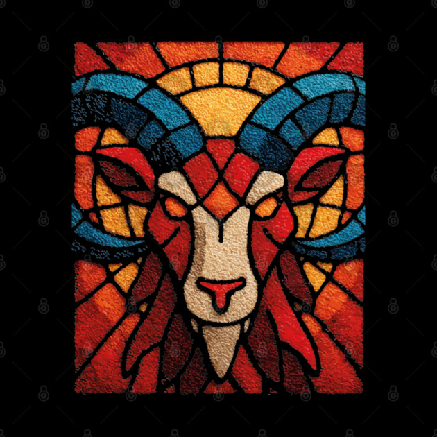 The Ram | An Aries Zodiac Tapestry by TuncGK