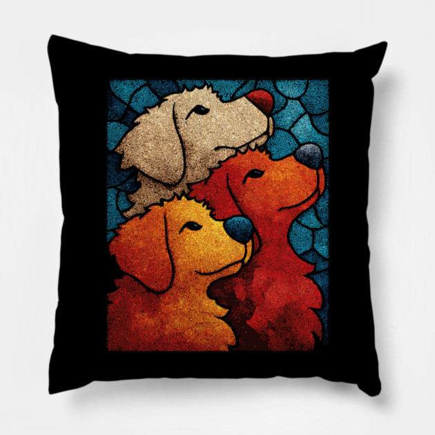 The Pack | A Heartwarming Textile Portrait Pillow by TuncGK