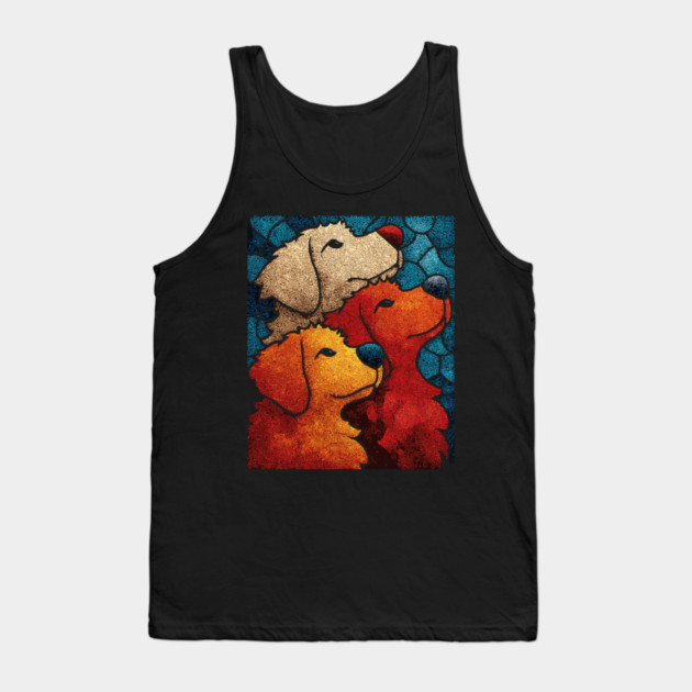 The Pack | A Heartwarming Textile Portrait Tank Top by TuncGK