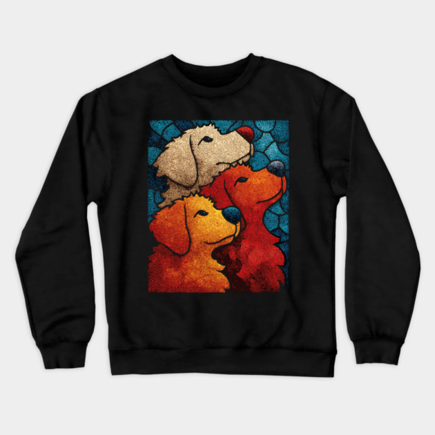 The Pack | A Heartwarming Textile Portrait Crewneck Sweatshirt by TuncGK