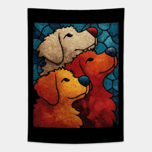 The Pack | A Heartwarming Textile Portrait Tapestry