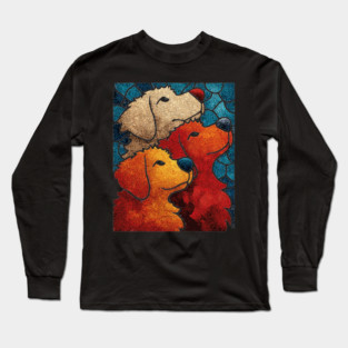 The Pack | A Heartwarming Textile Portrait Long Sleeve T-Shirt
