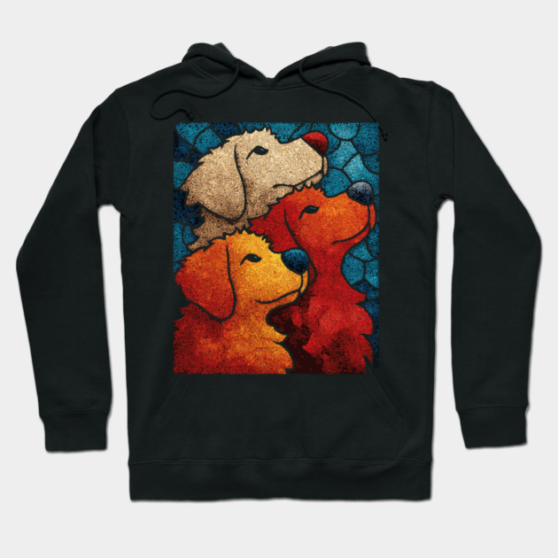 The Pack | A Heartwarming Textile Portrait Hoodie by TuncGK