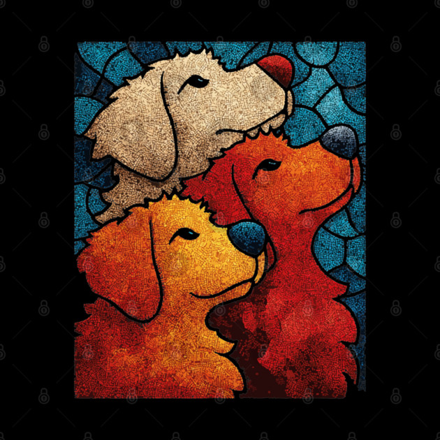 The Pack | A Heartwarming Textile Portrait by TuncGK