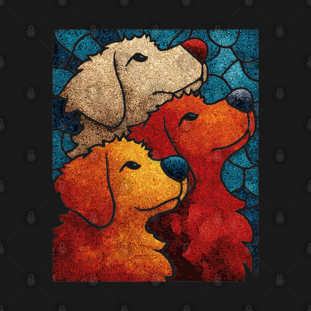 The Pack | A Heartwarming Textile Portrait by TuncGK