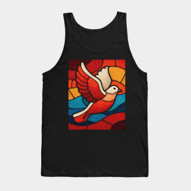 The Dove | A Stained Glass Symbol of Peace Tank Top by TuncGK