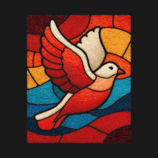 The Dove | A Stained Glass Symbol of Peace T-Shirt