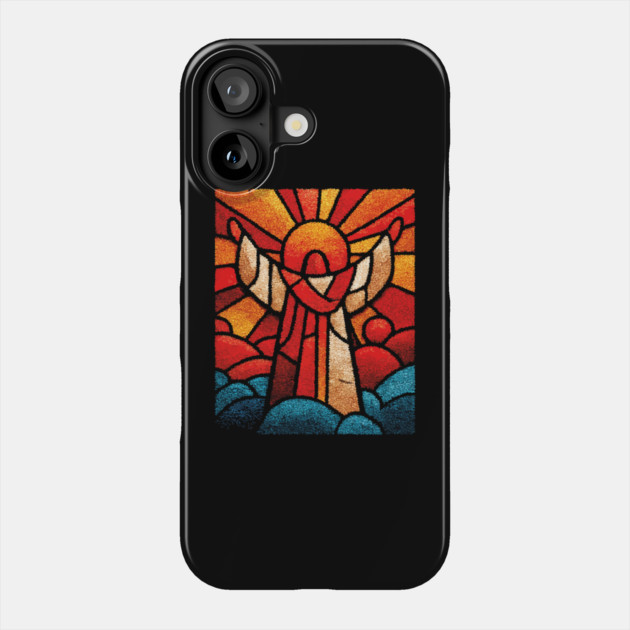 The Seraph | A Celestial Stained Glass Icon Phone Case by TuncGK