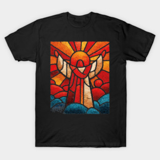 The Seraph | A Celestial Stained Glass Icon T-Shirt