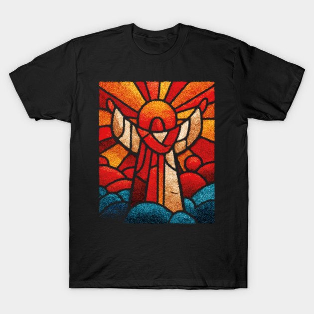 The Seraph | A Celestial Stained Glass Icon T-Shirt by TuncGK
