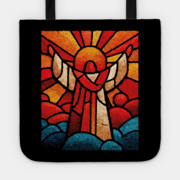 The Seraph | A Celestial Stained Glass Icon Tote by TuncGK