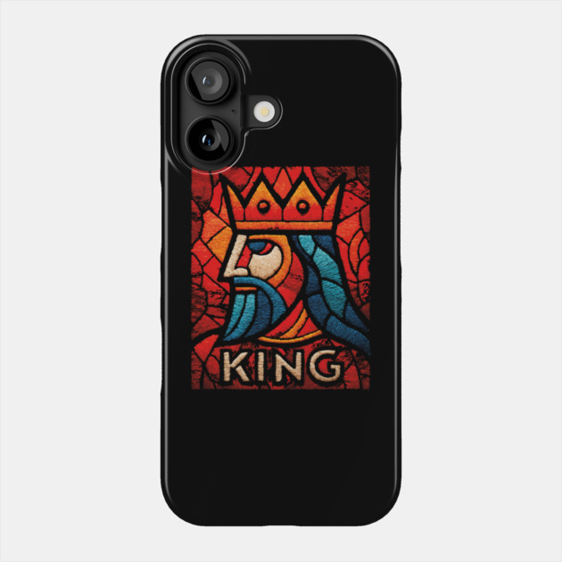 The King | A Regal Playing Card Portrait Phone Case by TuncGK