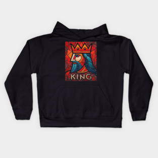 The King | A Regal Playing Card Portrait Kids Hoodie