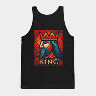 The King | A Regal Playing Card Portrait Tank Top