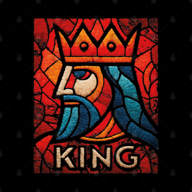 The King | A Regal Playing Card Portrait by TuncGK
