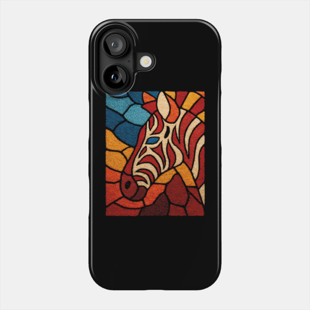 The Wild Stripe | A Stained Glass Tapestry Phone Case by TuncGK
