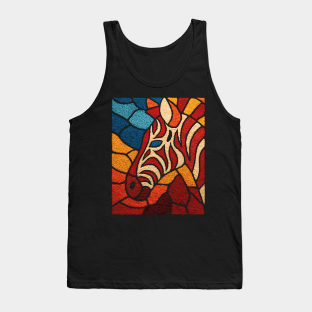 The Wild Stripe | A Stained Glass Tapestry Tank Top by TuncGK