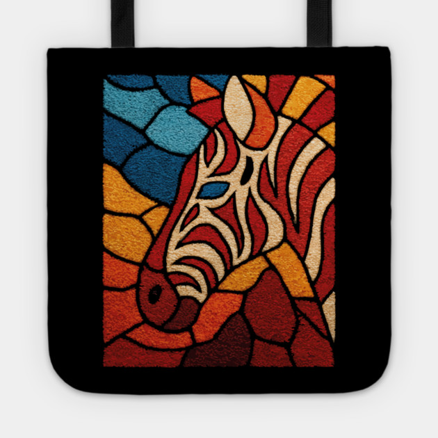 The Wild Stripe | A Stained Glass Tapestry Tote by TuncGK