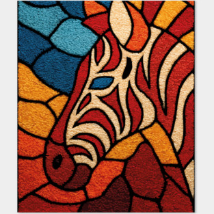 The Wild Stripe | A Stained Glass Tapestry Posters and Art