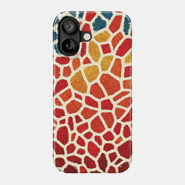 The Emberflow | An Abstract Mosaic Tapestry Phone Case by TuncGK