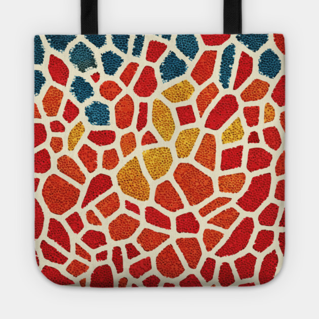 The Emberflow | An Abstract Mosaic Tapestry Tote by TuncGK