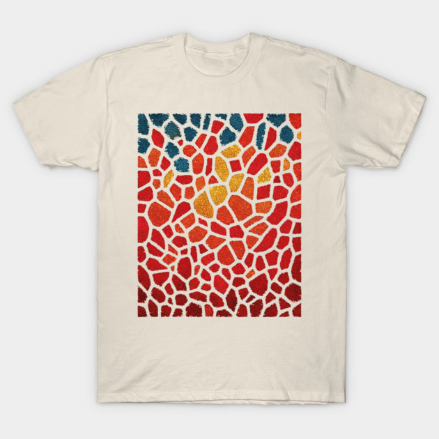 The Emberflow | An Abstract Mosaic Tapestry T-Shirt by TuncGK