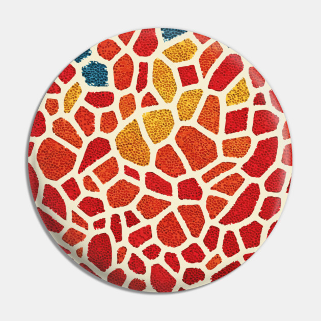 The Emberflow | An Abstract Mosaic Tapestry Pin by TuncGK