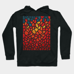 The Emberflow | An Abstract Mosaic Tapestry Hoodie