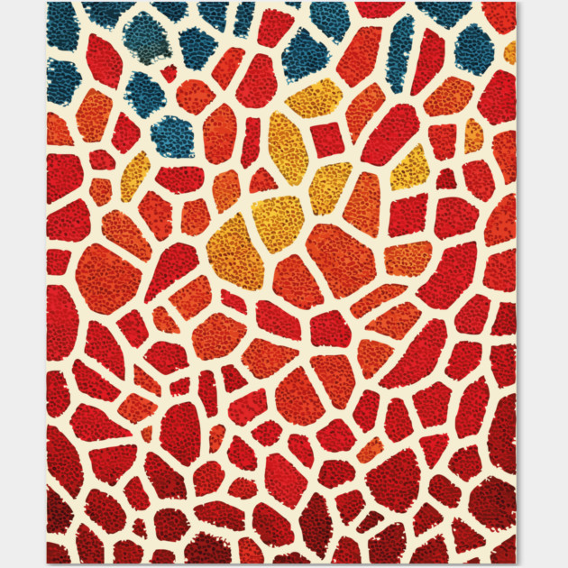 The Emberflow | An Abstract Mosaic Tapestry Wall Art by TuncGK