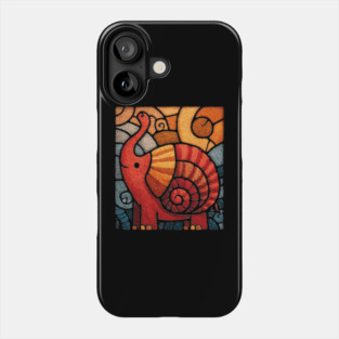 The Elephnail | A Whimsical Folk Art Creature Phone Case